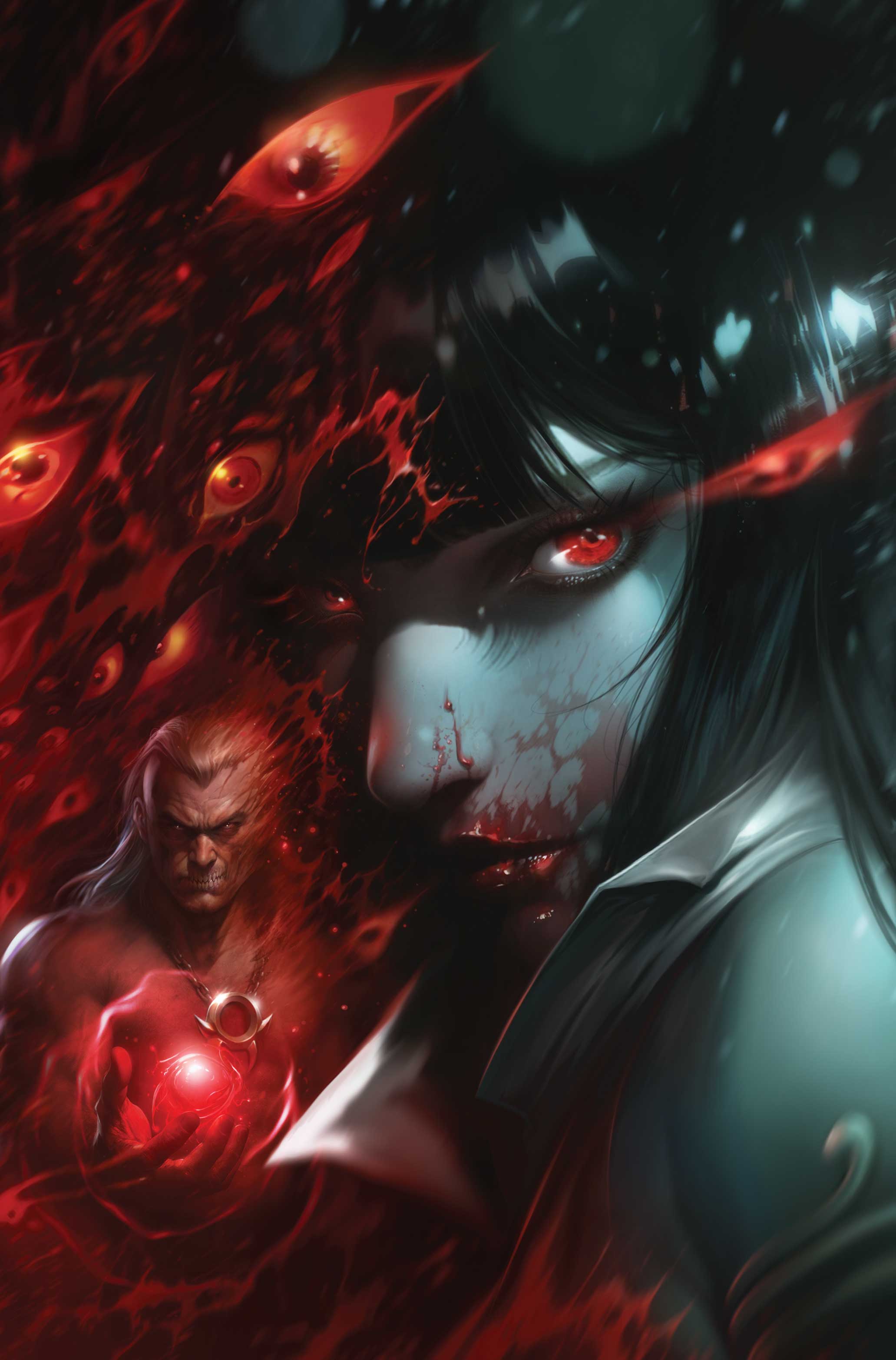  FOC17012026313 | VAMPIRELLA ARMAGEDDON @8 CVR E FRANCESCO MATTINA METAL VIRGIN CVR VAR  PRE ORDER [FOC 1701] | LUNAR  