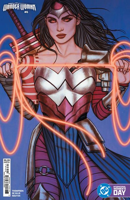  JAN257033 | ABSOLUTE WONDER WOMAN @6 CVR E JENNY FRISON INTERNATIONAL WOMENS DAY CARD STOCK VAR | DC  