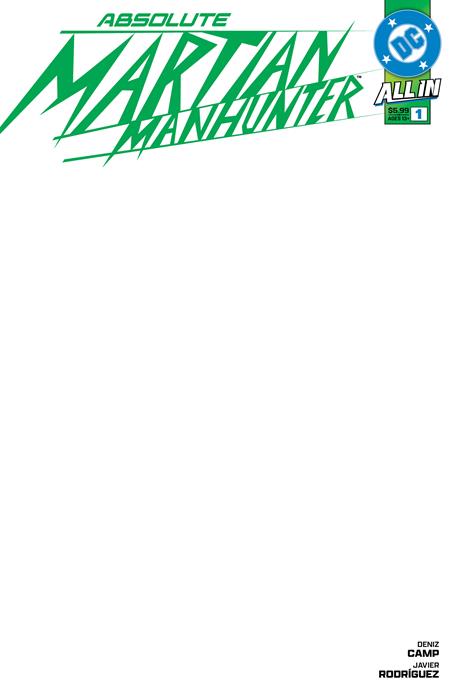  JAN257054 | ABSOLUTE MARTIAN MANHUNTER @1 (OF 6) CVR H BLANK CARD STOCK VAR | DC  