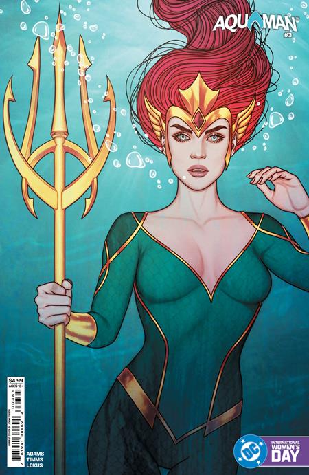  76194138869400361 | AQUAMAN @3 COVER E JENNY FRISON INTERNATIONAL WOMENS DAY MERA CARD STOCK VARIANT | DC  