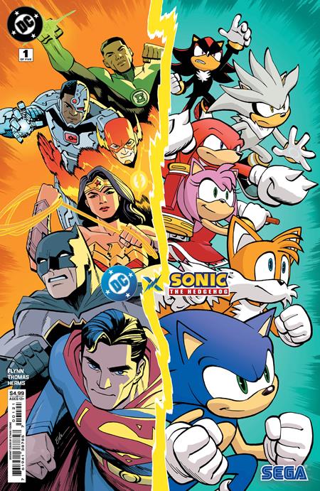  76194138785700121 | DC X SONIC THE HEDGEHOG @1 (OF 5) COVER B ETHAN YOUNG CARD STOCK VARIANT | DC  