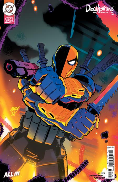 DEATHSTROKE THE TERMINATOR #1 CVR G INC 1:25 TONY FLEECS CARD STOCK VAR