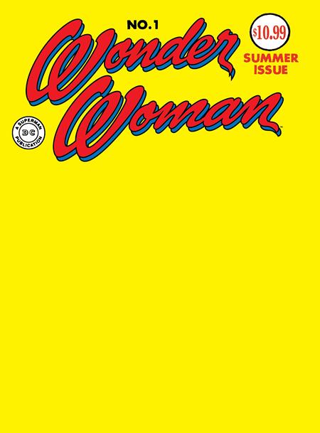 Weekly Pull list - WONDER WOMAN #1 FACSIMILE EDITION CVR B BLANK CARD STOCK VAR (2026 EDITION)