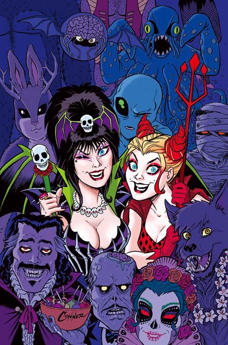 Weekly Pull list - HARLEY QUINN X ELVIRA #6 CVR G AMANDA CONNER PARTY LTD VIRGIN VAR