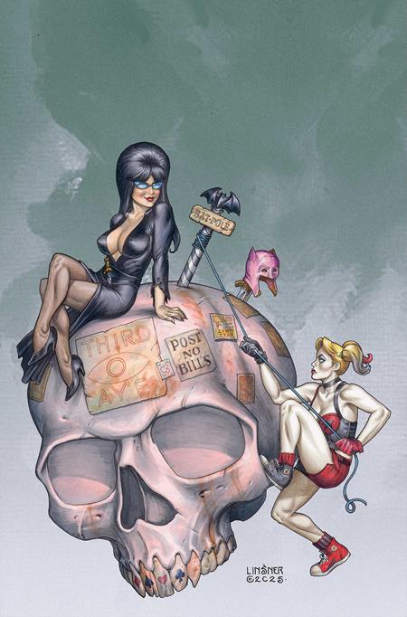 Weekly Pull list - HARLEY QUINN X ELVIRA #6 CVR J INC 1:15 JOSEPH MICHAEL LINSNER VIRGIN VAR