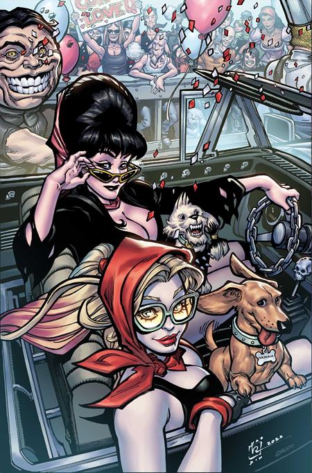 Weekly Pull list - HARLEY QUINN X ELVIRA #6 CVR K INC 1:15 CHAD HARDIN VIRGIN VAR