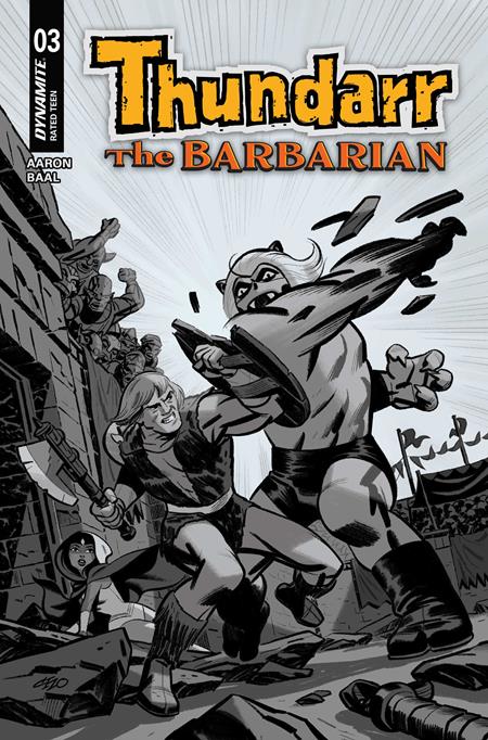 THUNDARR THE BARBARIAN #3 CVR F INC 1:10 MICHAEL CHO LINE ART VAR