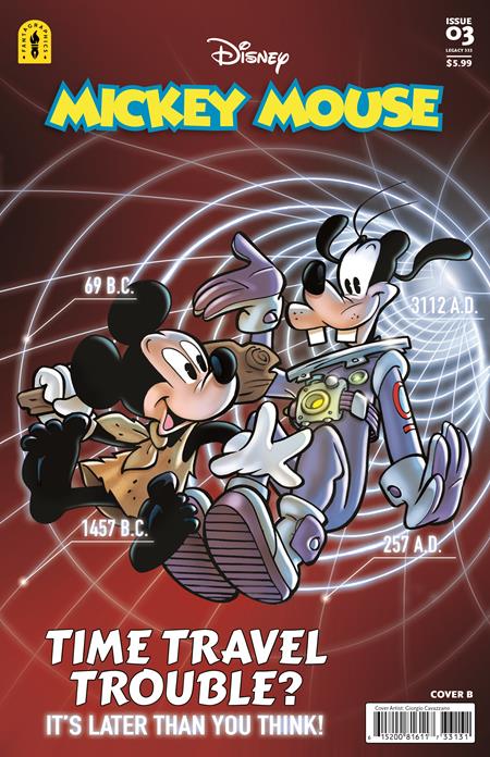 Weekly Pull list - MICKEY MOUSE LEGACY #333 RIPPLES IN TIME PART 2 (OF 2) CVR B GIORGIO CAVAZZANO VAR