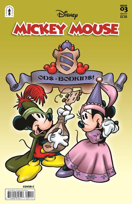 Weekly Pull list - MICKEY MOUSE LEGACY #333 RIPPLES IN TIME PART 2 (OF 2) CVR C INC 1:10 GIORGIO CAVAZZANO YELLOW VAR