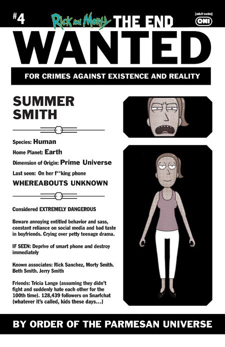 RICK AND MORTY THE END #4 (OF 6) CVR C INC 1:10 PHIL MURPHY MOST WANTED VAR