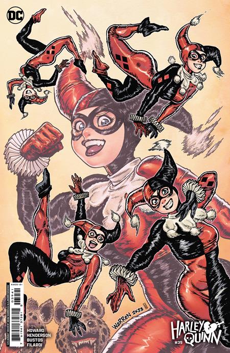 HARLEY QUINN #39 CVR E INC 1:25 ADAM WARREN CARD STOCK VAR