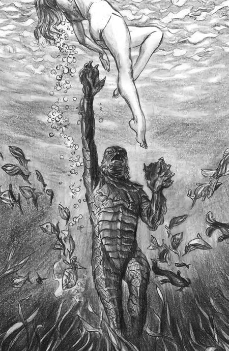 UNIVERSAL MONSTERS THE CREATURE FROM THE BLACK LAGOON LIVES #1 (OF 4) CVR F INC 1:75 ALEX ROSS VAR