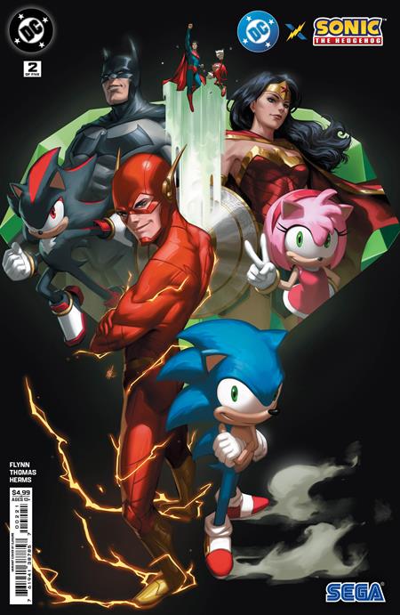  76194138785700221 | DC X SONIC THE HEDGEHOG @2 (OF 5) COVER B EJIKURE CARD STOCK VARIANT | DC  