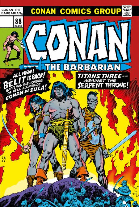 CONAN THE BARBARIAN THE ORIGINAL COMICS OMNIBUS HC VOL 04 DIRECT MARKET EDITION JOHN BUSCEMA TITANS THREE CVR (MR)