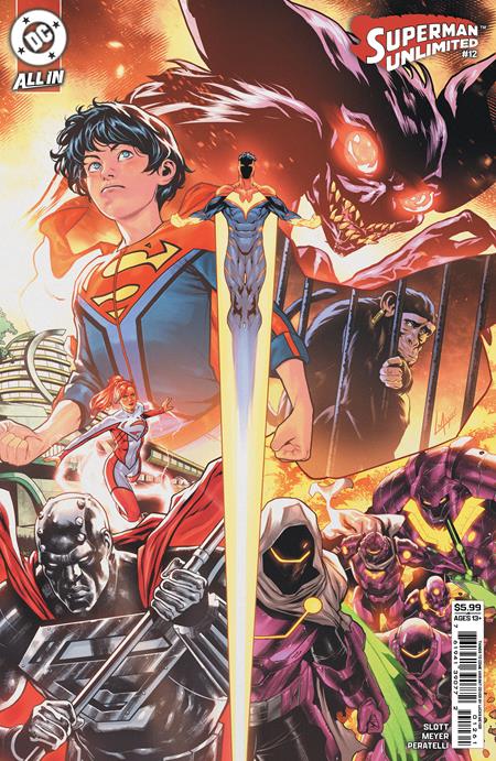 SUPERMAN UNLIMITED #12 CVR E LUCAS MEYER THINGS TO COME CARD STOCK VAR (THE REIGN OF THE SUPERBOYS)