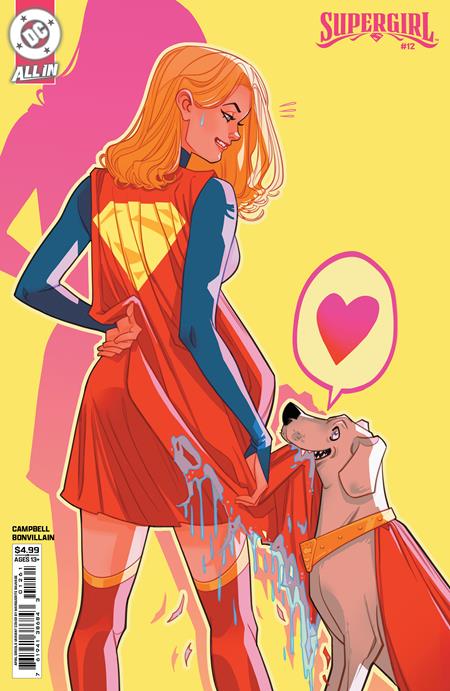 Weekly Pull list - SUPERGIRL #12 CVR F MARGUERITE SAUVAGE APRIL DROOLS CARD STOCK VAR (THE REIGN OF THE SUPERBOYS)