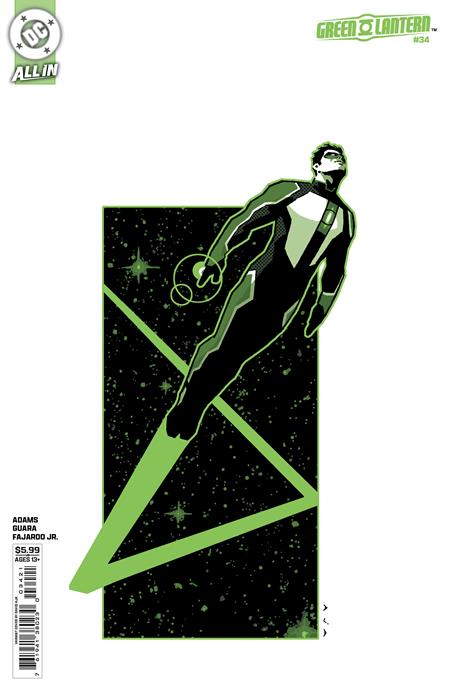 Weekly Pull list - GREEN LANTERN #34 CVR B DAVID AJA CARD STOCK VAR