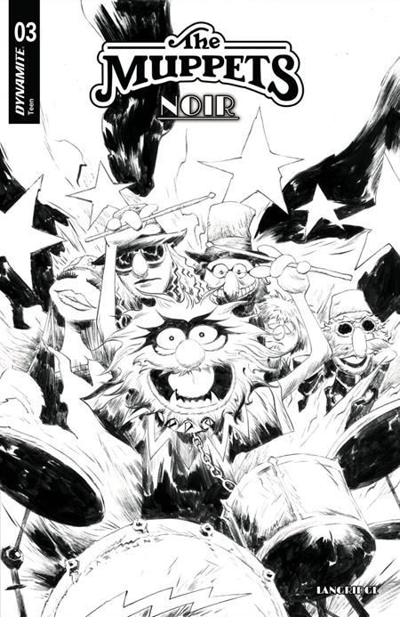 Weekly Pull list - MUPPETS NOIR #3 CVR D INC 1:10 JAE LEE LINE ART VAR