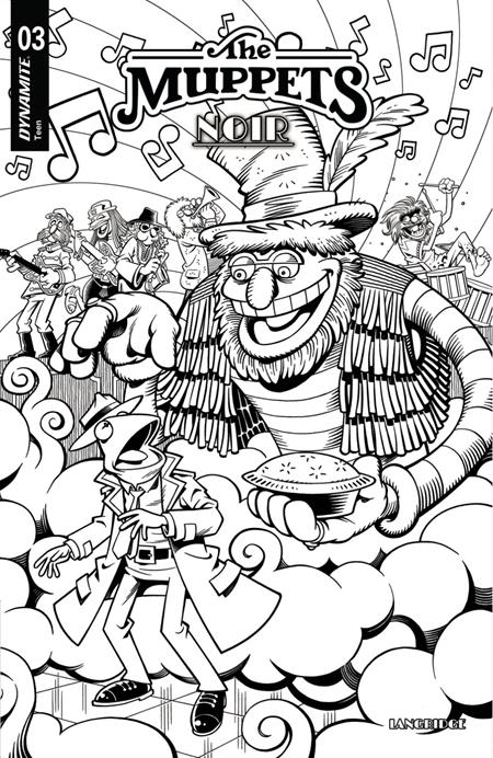 Weekly Pull list - MUPPETS NOIR #3 CVR E INC 1:15 ROGER LANGRIDGE LINE ART VAR