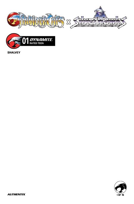 Weekly Pull list - THUNDERCATS X SILVERHAWKS #1 CVR F BLANK AUTHENTIX VAR