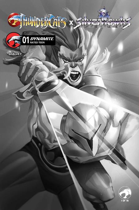 Weekly Pull list - THUNDERCATS X SILVERHAWKS #1 CVR K INC 1:20 ERIC CANETE B&W VAR