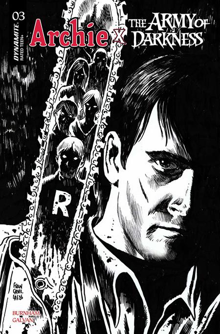 Weekly Pull list - ARCHIE X ARMY OF DARKNESS #3 CVR M FRANCESCO FRANCAVILLA LINE ART VAR