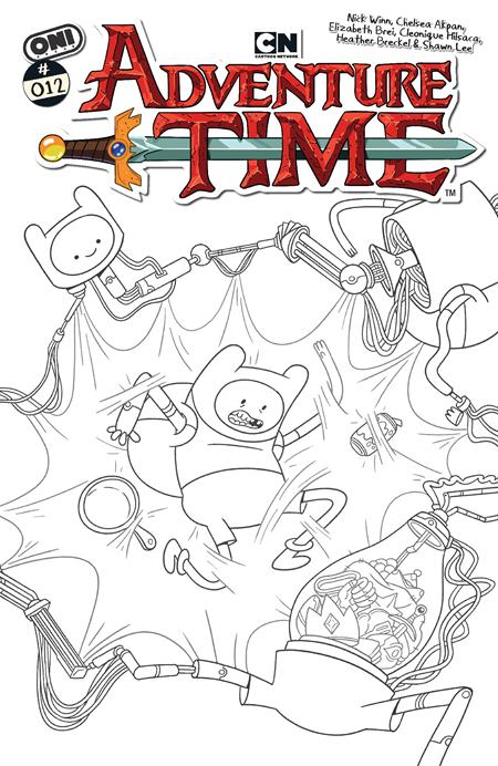 ADVENTURE TIME (2025) #12 CVR E INC 1:20 NICK WINN B&W VAR