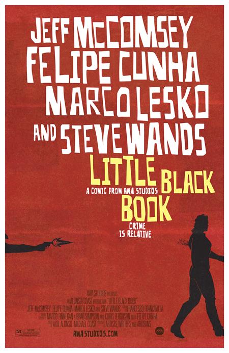 LITTLE BLACK BOOK #3 (OF 4) CVR C CHRIS FERGUSON & FELIPE CUNHA MOVIE POSTER HOMAGE VAR (MR)