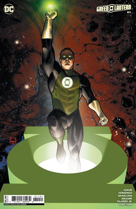 GREEN LANTERN #11 CVR C DAVE JOHNSON CARD STOCK VAR