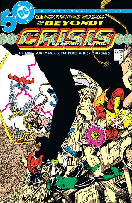 CRISIS ON INFINITE EARTHS #2 (OF 12) FACSIMILE EDITION COVER B GEORGE PEREZ FOIL VARIANT