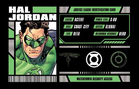 HAL JORDAN JUSTICE LEAGUE MEMBERSHIP CARD OPT-IN BUNDLES OF 25 (PAID) (NET)