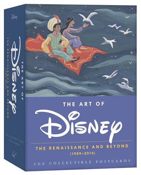 DISNEY THE ART OF DISNEY THE RENAISSANCE AND BEYOND 1989-2014 100 COLLECTIBLE POSTCARDS Previously Offered thru Other Distributors