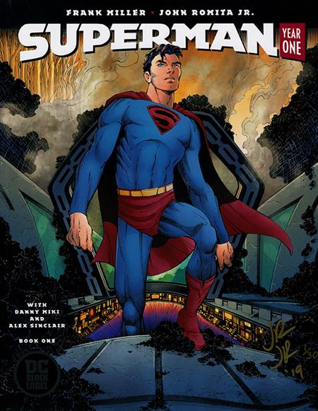 Weekly Pull list - DF SUPERMAN YEAR ONE #1 ELITE GOLD SIGNATURE SERIES SIGNED BY JOHN ROMITA JR