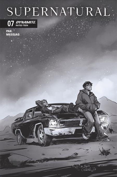 SUPERNATURAL #7 CVR G INC 1:10 DAVID COUSENS LINE ART VAR
