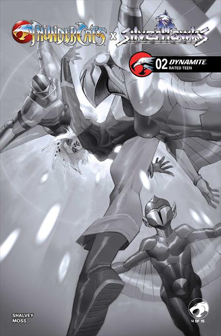 THUNDERCATS X SILVERHAWKS #2 CVR H INC 1:15 ERIC CANETE LINE ART