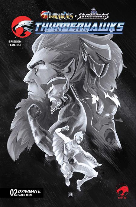 THUNDERCATS X SILVERHAWKS THUNDERHAWKS #2 CVR G INC 1:15 ALESSANDRO RANALDI LINE ART VAR
