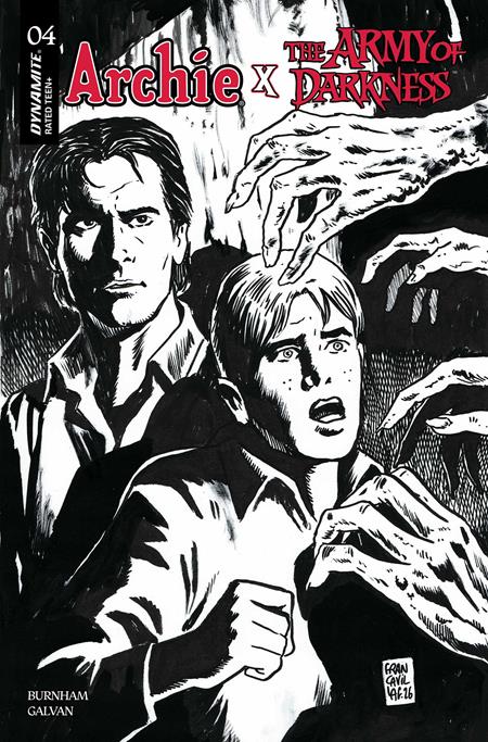Weekly Pull list - ARCHIE X ARMY OF DARKNESS #4 CVR K FRANCESCO FRANCAVILLA LINE ART VAR