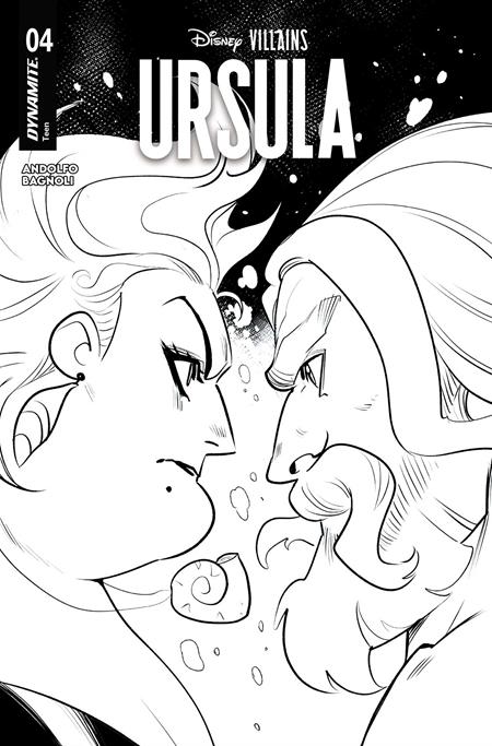 DISNEY VILLAINS URSULA #4 CVR L MIRKA ANDOLFO LINE ART VAR