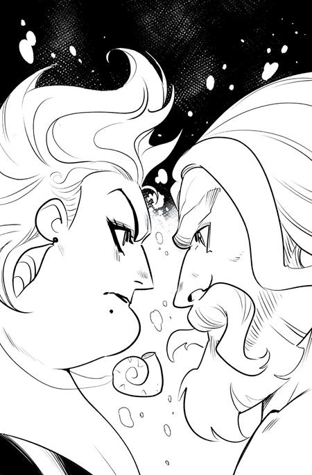 DISNEY VILLAINS URSULA #4 CVR M INC 1:5 MIRKA ANDOLFO LINE ART VIRGIN VAR
