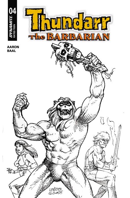 Weekly Pull list - THUNDARR THE BARBARIAN #4 CVR L JOSEPH MICHAEL LINSNER LINE ART VAR