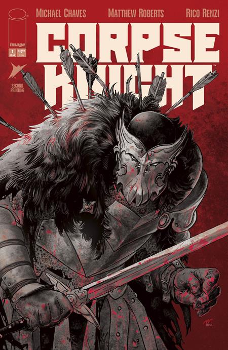 CORPSE KNIGHT #1 (OF 6) 2ND PTG CVR B MATTHEW ROBERTS & RICO RENZI VAR (MR)