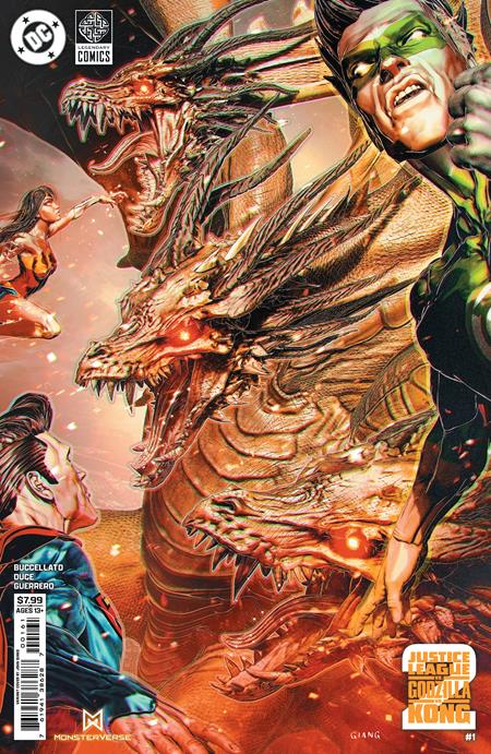 Weekly Pull list - JUSTICE LEAGUE VS GODZILLA VS KONG 2 #1 (OF 7) CVR E JOHN GIANG FOIL VAR