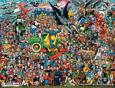 NEW HISTORY OF THE DC UNIVERSE #1 (OF 4) CVR D SCOTT KOBLISH LEGACY WRAPAROUND CARD STOCK VAR