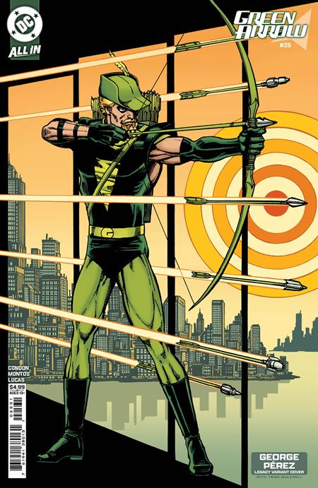GREEN ARROW #25 CVR D GEORGE PEREZ LEGACY CARD STOCK VAR