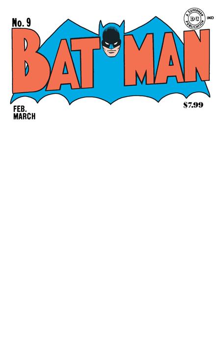  76194138705500121 | BATMAN @9 FACSIMILE EDITION COVER C BLANK CARD STOCK VARIANT | DC  