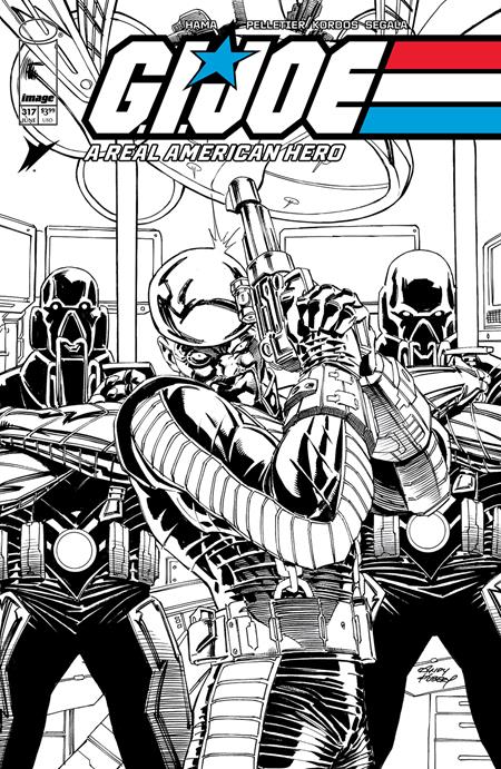 Weekly Pull list - GI JOE A REAL AMERICAN HERO #317 CVR B ANDY KUBERT B&W VAR