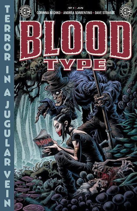 EC BLOOD TYPE #1 (OF 4) CVR G INC 1:100 KYLE HOTZ HORROR HOST VAR