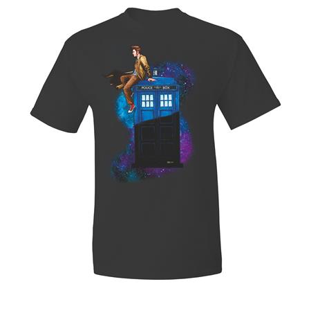 Weekly Pull list - DOCTOR WHO TENTH DOCTOR ON TARDIS T-SHIRT L