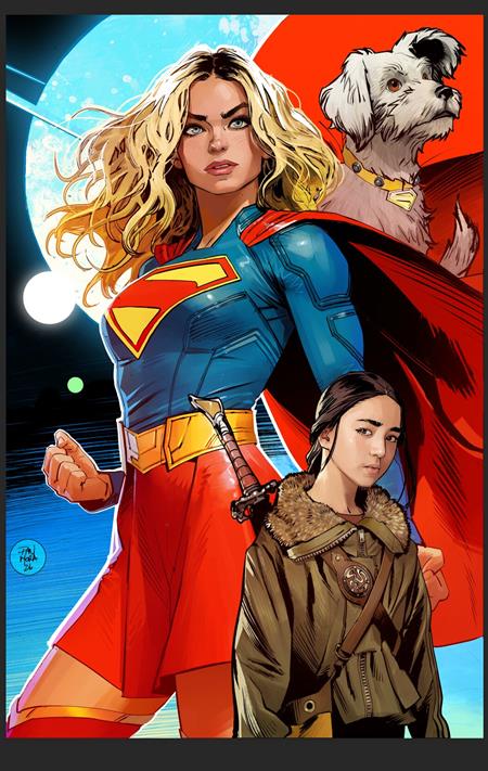 BATMAN SUPERMAN WORLDS FINEST #52 CVR D DAN MORA SUPERGIRL MOVIE CARD STOCK VAR