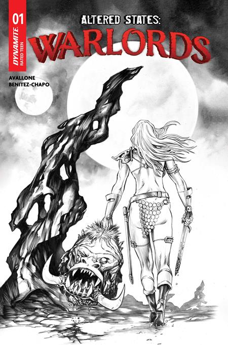 Weekly Pull list - ALTERED STATES WARLORDS #1 CVR J INC 1:10 MIKE ROOTH LINE ART VAR